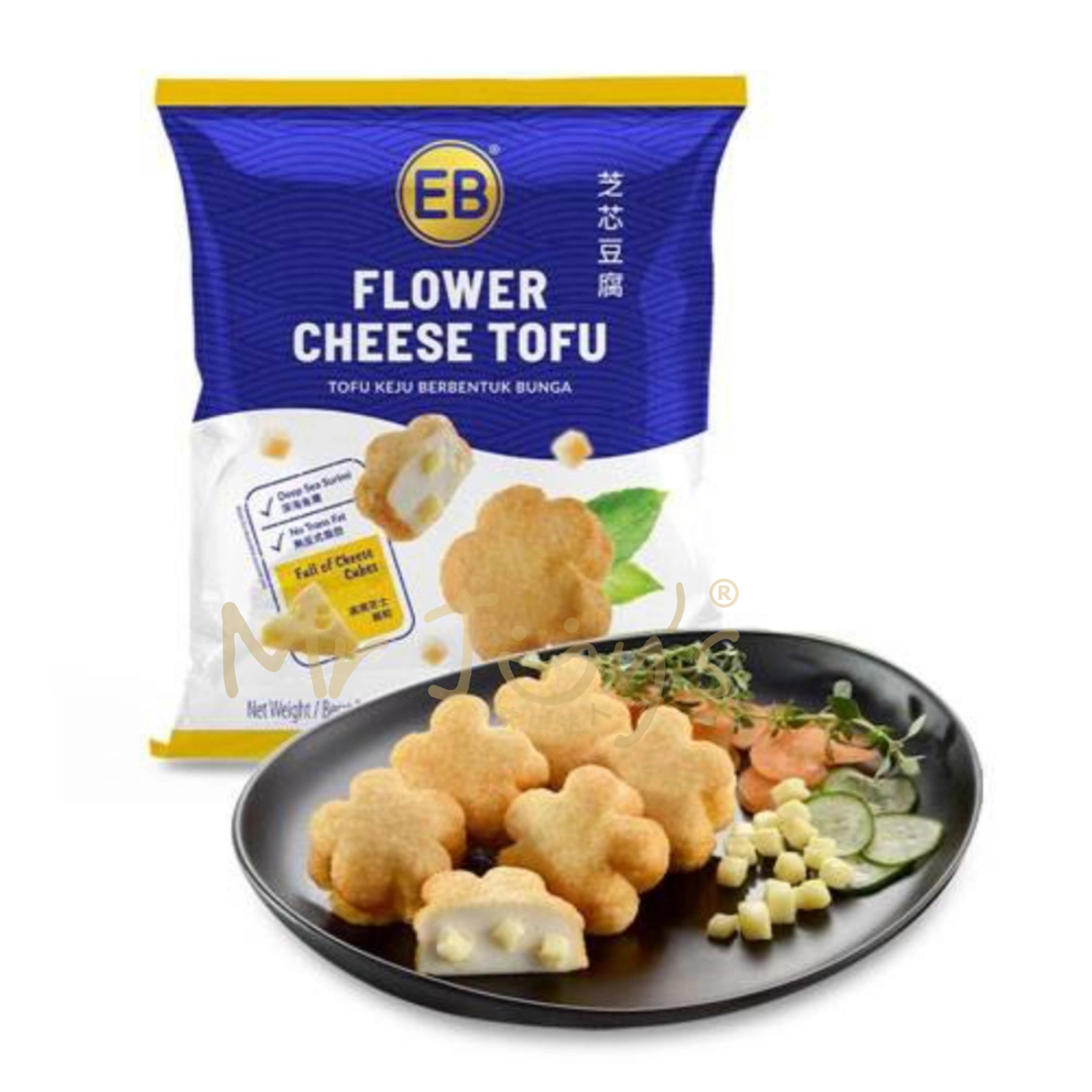 Flower Cheese Tofu 花形起司豆腐  380gm/pkt-Mr Joy’s Supermarket Steamboat singapore