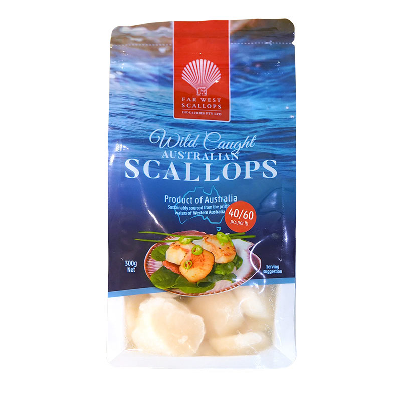 Scallop Meat Australia 40/60 澳洲新鲜带子 300gm/pkt-Mr Joy’s Supermarket Steamboat singapore
