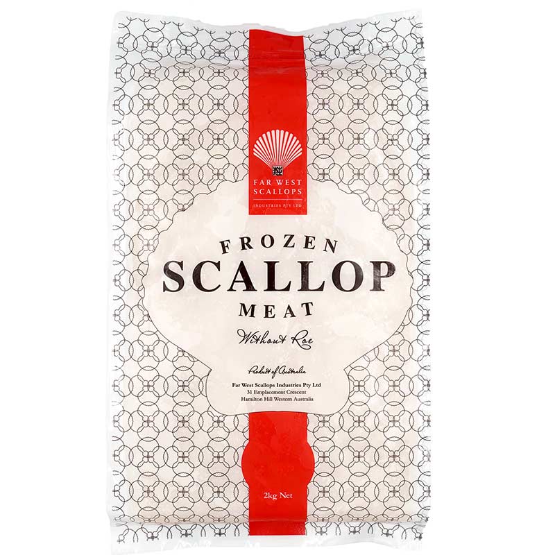 Farwest Australia Scallop Meat 发辉带子 20/40 2kg/pkt-Mr Joy’s Supermarket Steamboat singapore