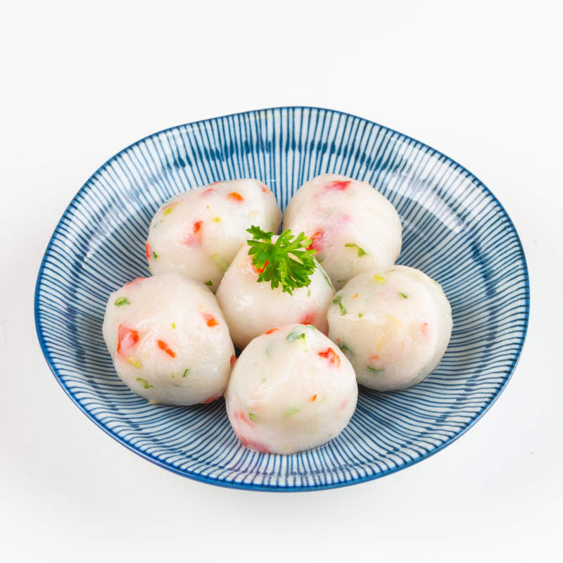 Fresh Vegetables Fish Balls (Big) 生大菜鱼丸 10pcs/pkt-Mr Joy’s Supermarket Steamboat singapore