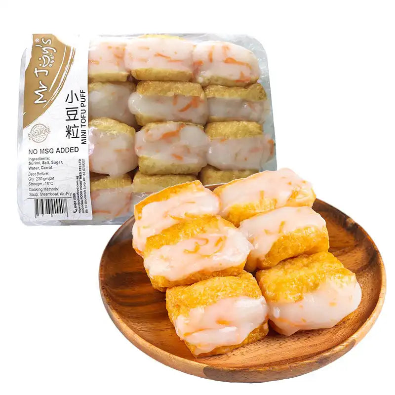 Frozen Mini Tofu Puff (No MSG Added) 冷冻酿小豆粒 240gm/pkt-Mr Joy’s Supermarket Steamboat singapore