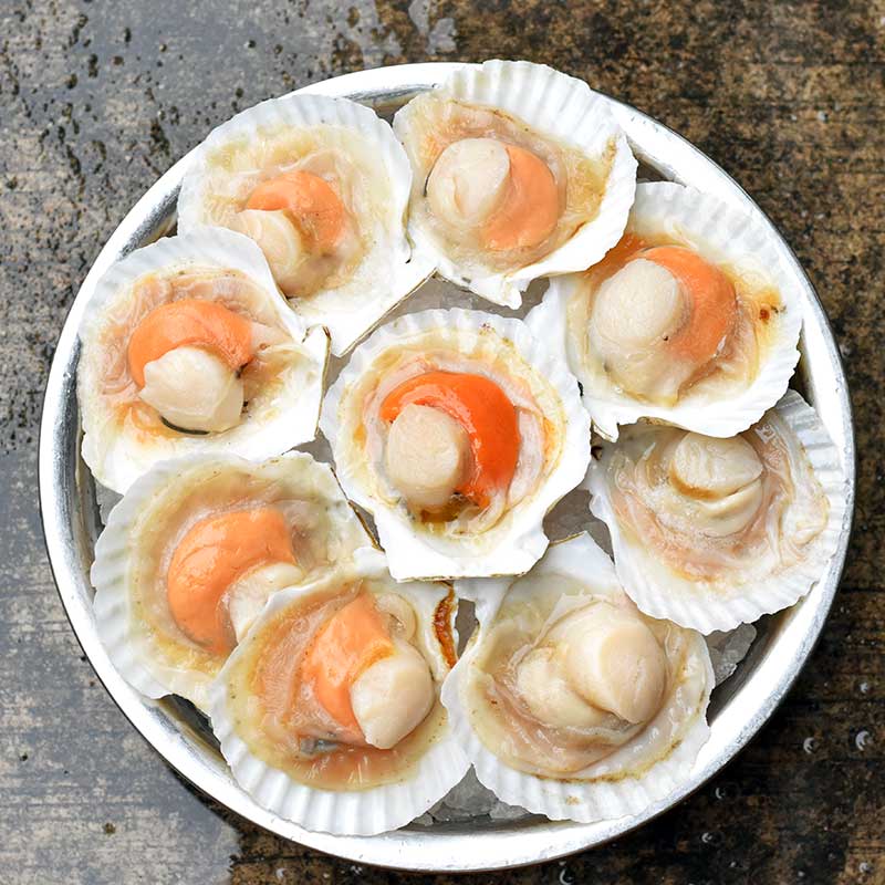 Half Shell Scallops 扇贝 1kg/pkt-Mr Joy’s Supermarket Steamboat singapore