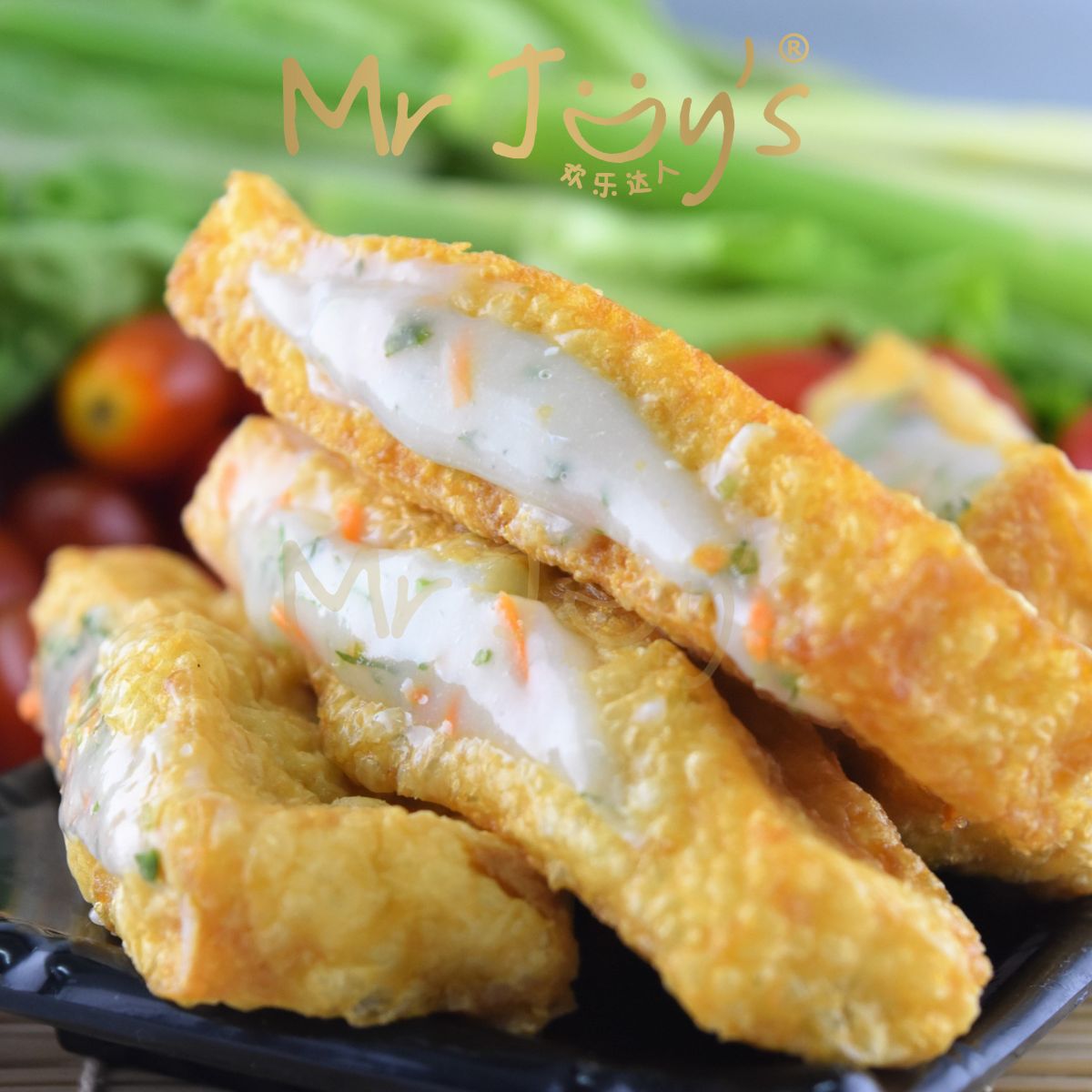 Fresh Long Tao Pok With Fish Paste 新鲜酿豆边 7pcs/pkt