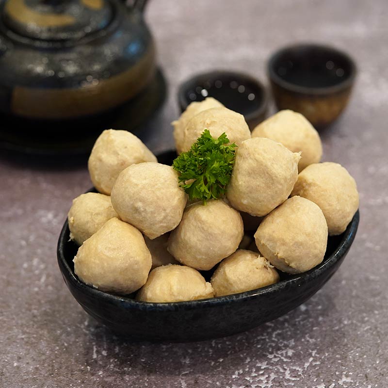 Pork Ball With Meat 包心丸 500gm/pkt-Mr Joy’s Supermarket Steamboat singapore