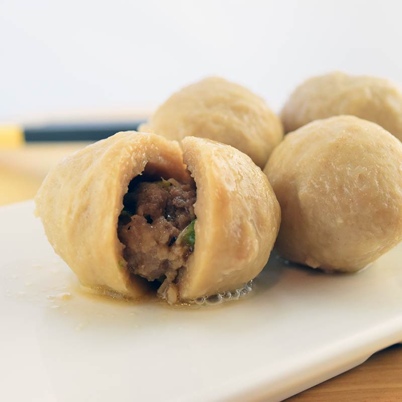 Pork Ball With Meat 包心丸 500gm/pkt-Mr Joy’s Supermarket Steamboat singapore