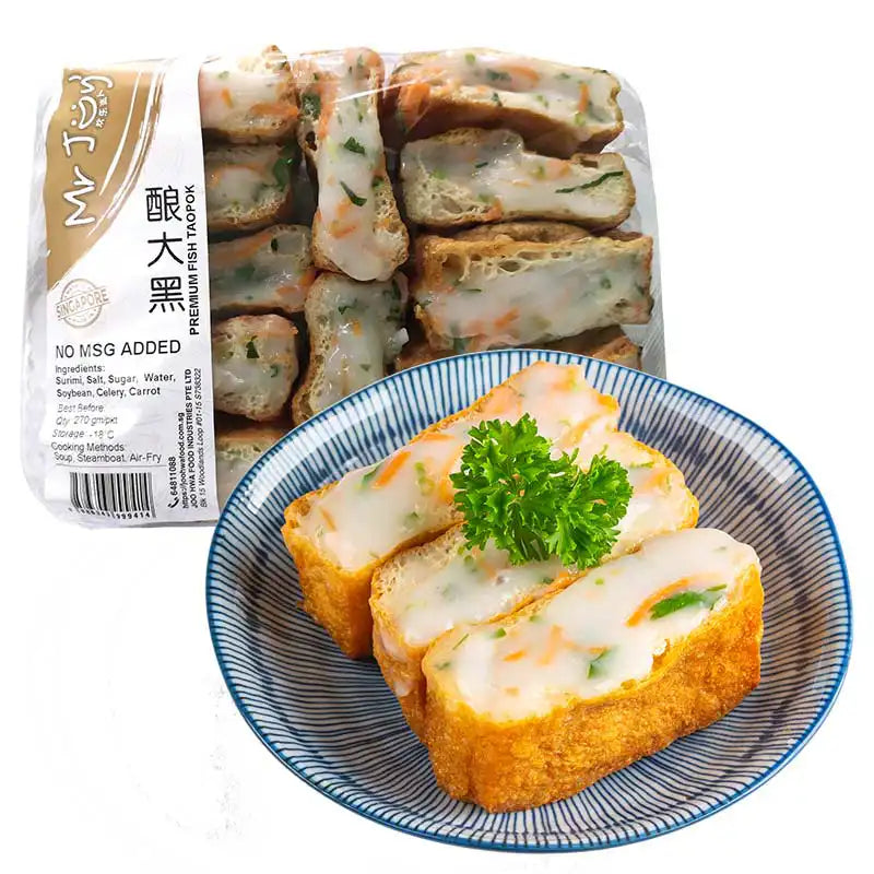 Frozen Premium Fish Taopok (No MSG Added) 冷冻酿大黑 12pcs/pkt-Mr Joy’s Supermarket Steamboat singapore