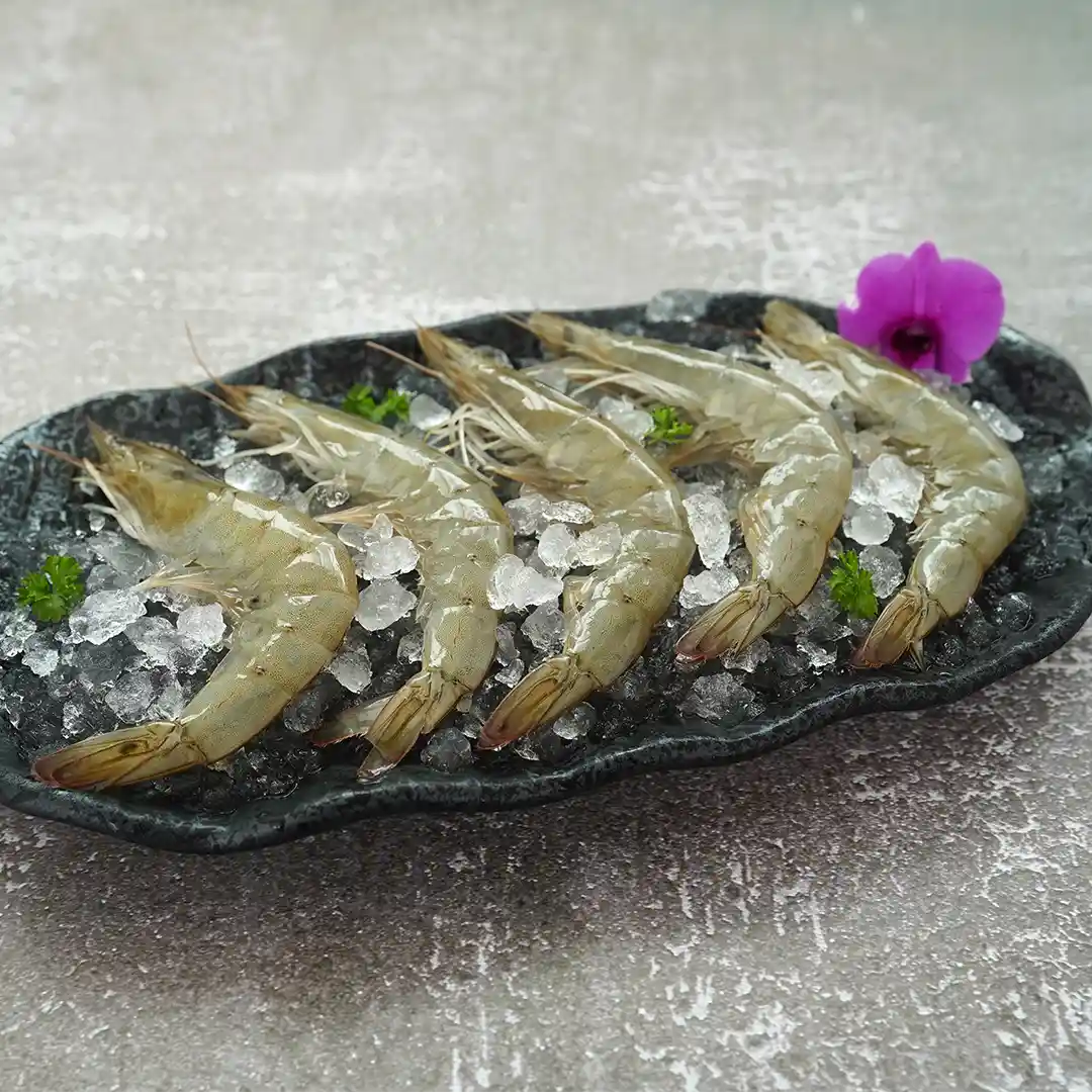 Vananmei White Prawns Frozen 冷冻白虾 1kg/pkt-Mr Joy’s Supermarket Steamboat singapore