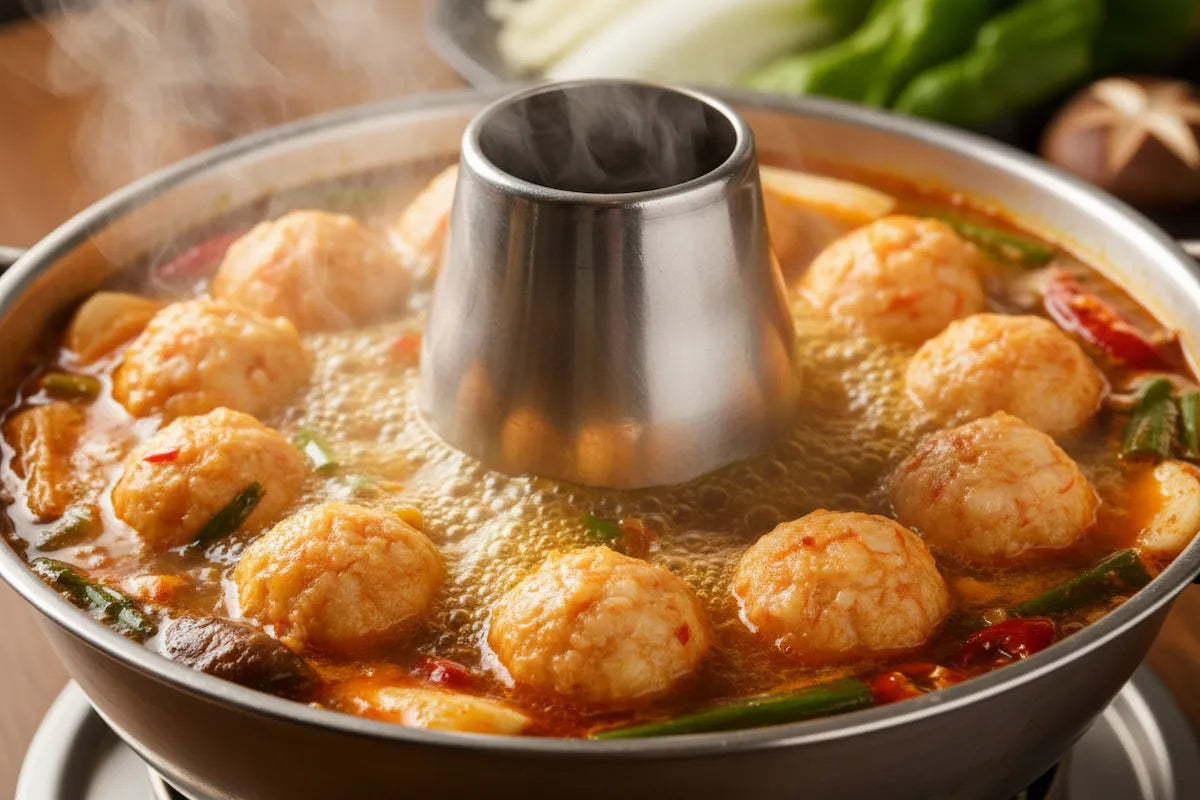 Shrimp balls for soup and hotpot in Singapore